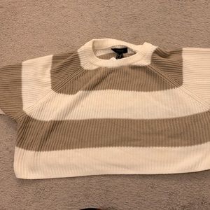polyester crop top sweater from forever 21